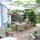 The patio in front of the cottage.