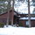 The front of the house after a light dusting of snow.