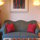 Lovely sitting room looks out on the garden