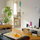 View from the living room to the kitchen