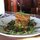 Ahi tuna and avocado salad with crispy won ton.