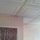 The ceiling evokes the look of a tin ceiling...but it's really PLASTIC (shh!  don't tell anyone)!
