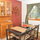 Dining area with hutch and patio view