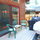 Trex deck with gas barbecue off living room