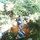 Two water features can be found on the propety:  This one, a gold fish pond with African stone scupture