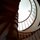 The opening to the circular staircase as mentioned in the description