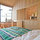 The Cabin has a full-size bed and a place to hang your clothes
