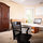 This area has workspace, but can also accommodate either a double mattress or two twin mattresses if needed.
