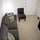 Birds eye view of living room from staircase.
