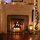 Gas fireplace on a cold winter night.  Yes, I do love the holidays.
