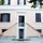 The facade stylishly decorated