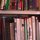 books in library range from obcure Buddhist texts to cooking, business, art, and Phenomenology