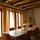 Dining Room with Kiva Fireplace