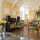 living area through to dining area