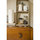 Small kitchenette with coffee press, toaster, micro, fridge and kettle