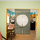 Peering into kitchen/dining area from living room