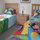 A set of twin beds