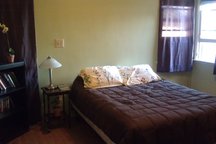 Bedroom with shared bathroom