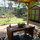 Deck off of master bedroom facing backyard