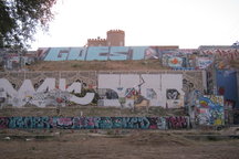 Room next to Clarksville art walls