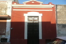 Maison typique yucatèque au Mexique