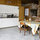 Kitchenette in living area of cabaña