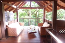private owner tropical garden river