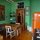 Modern kitchen, smeg fridge, pully drying rack