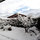 Terrace in winter- Mont Blanc just behind the clouds!