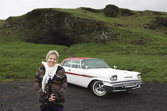 Committed to making her guests’ visits to Iceland unforgettable, Anna offers to drive them around town in her charming 1958 DeSoto.