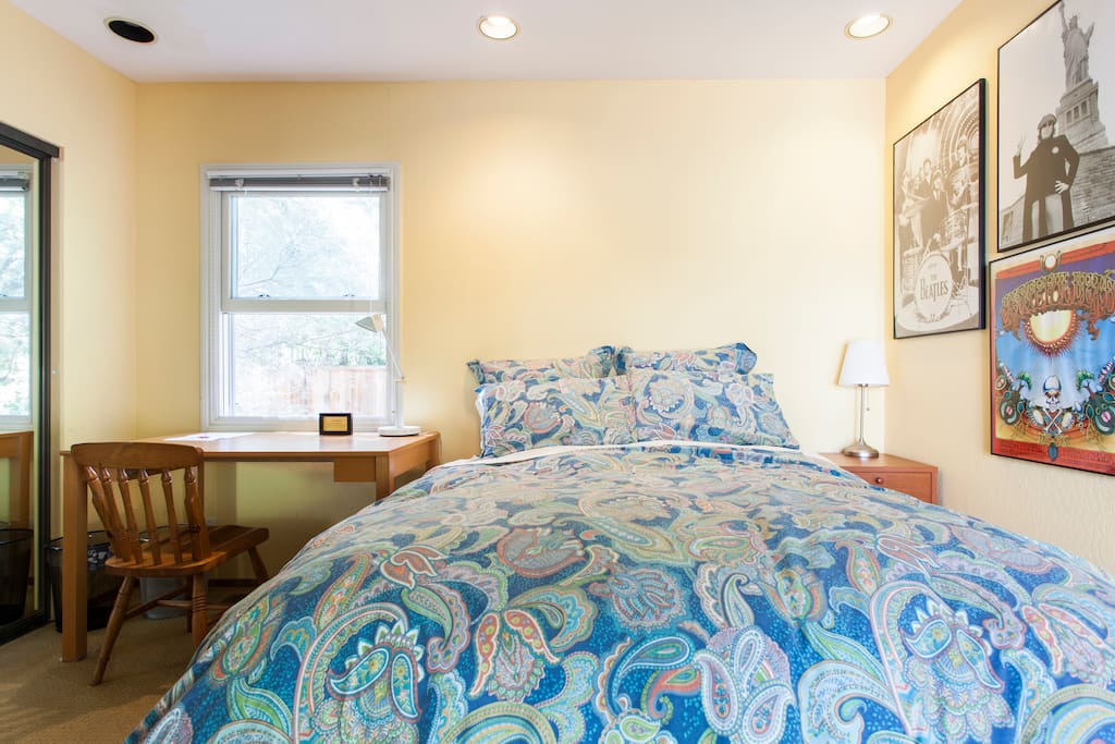 Very comfortable queen-sized bed!