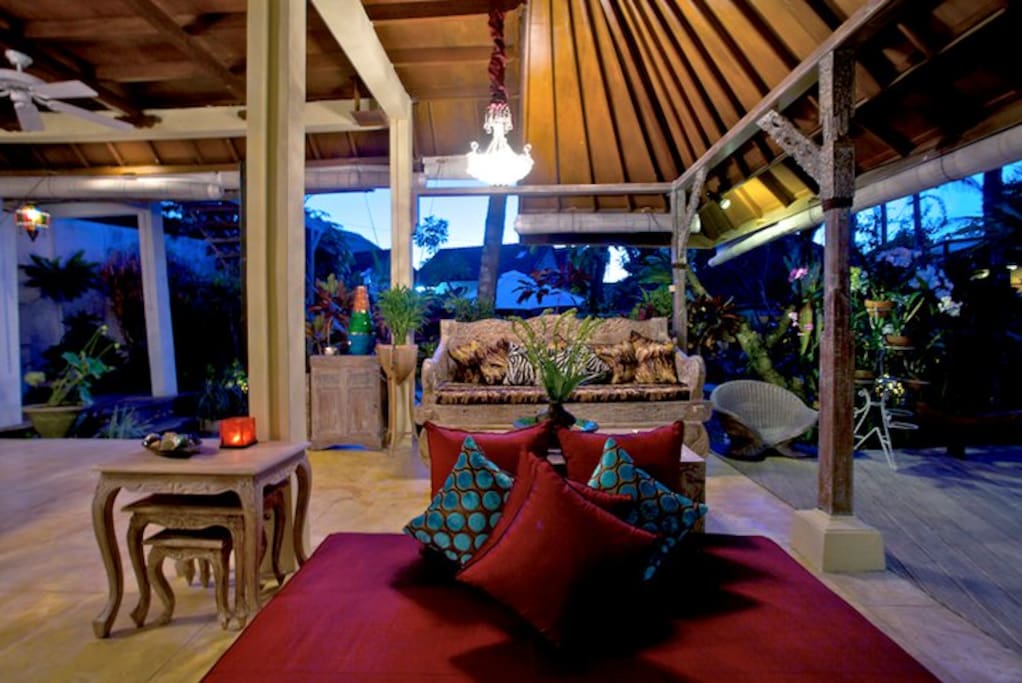 Living area of main house