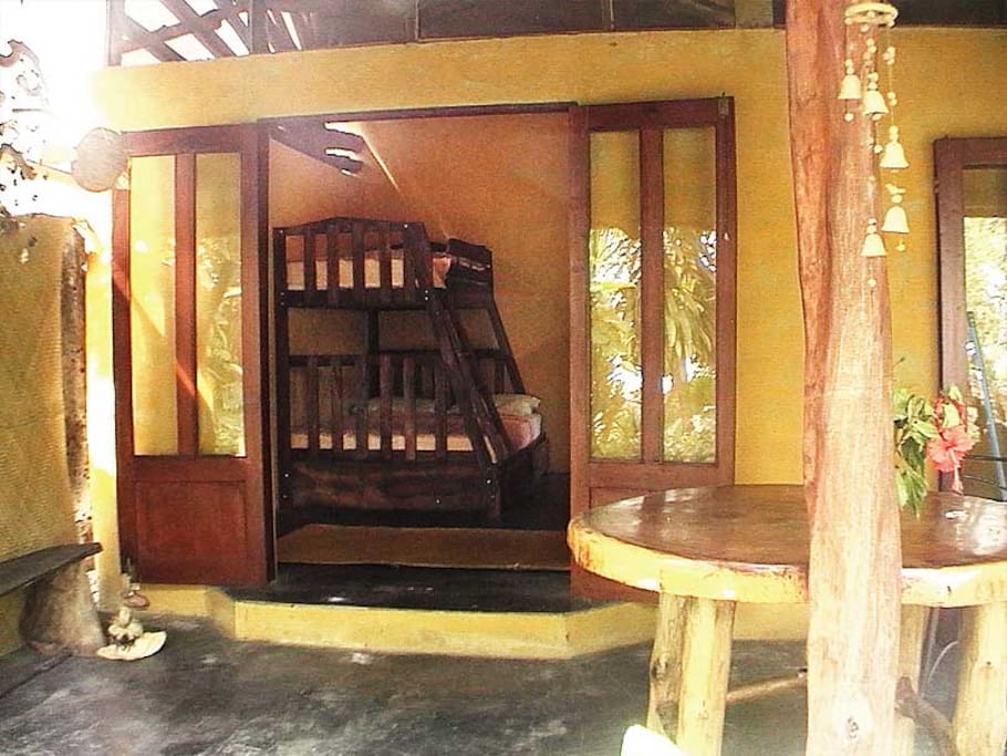 Hand Crafted Bunk Bed in Second Bedroom