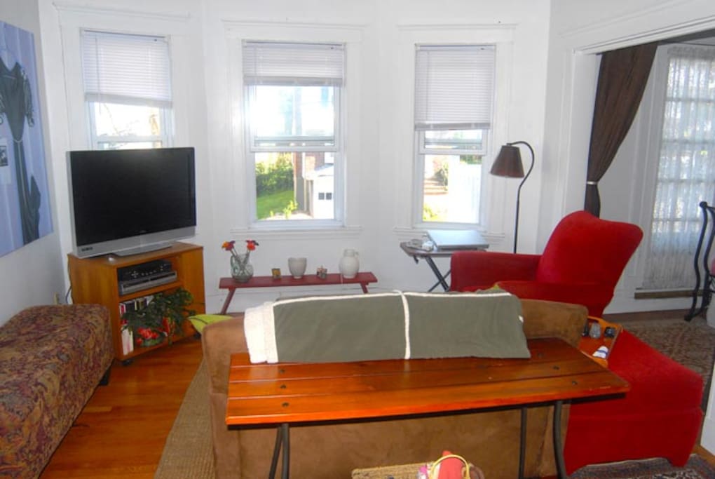Sunny and bright living room.