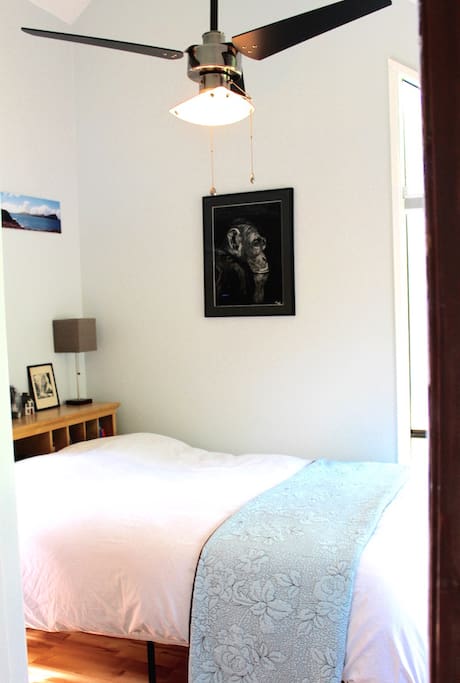 Amazingly comfortable bed with soft cozy linens