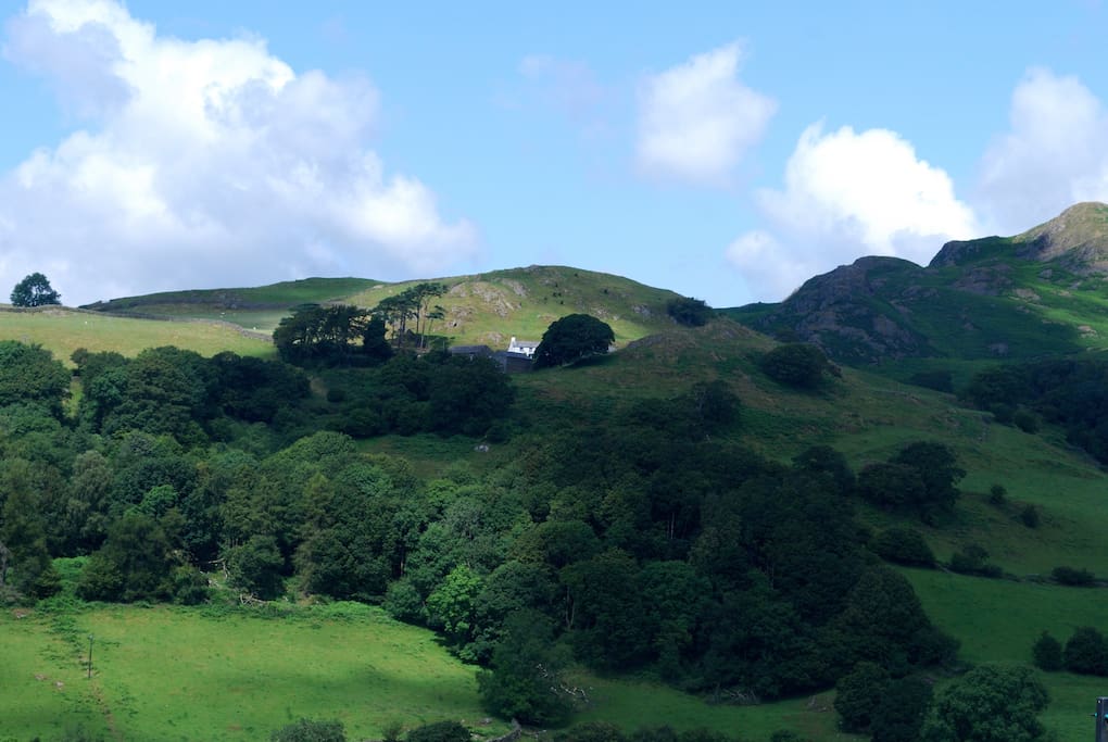 Hawes, from the road through the valley.