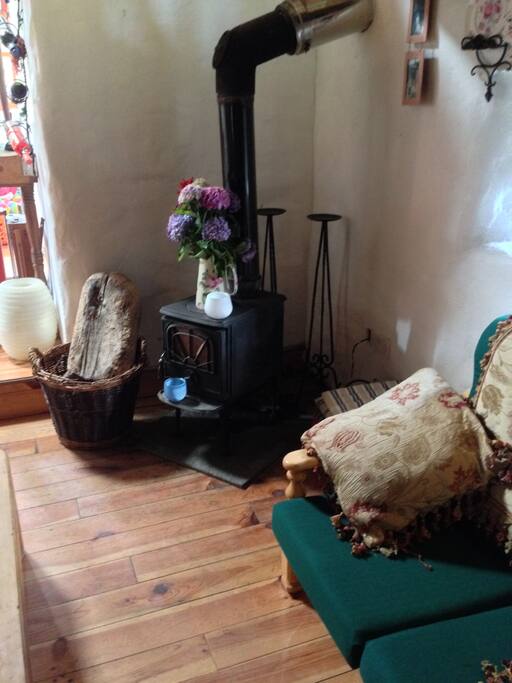 This wood burning stove provides the perfect setting especially on those cold dark winter nights