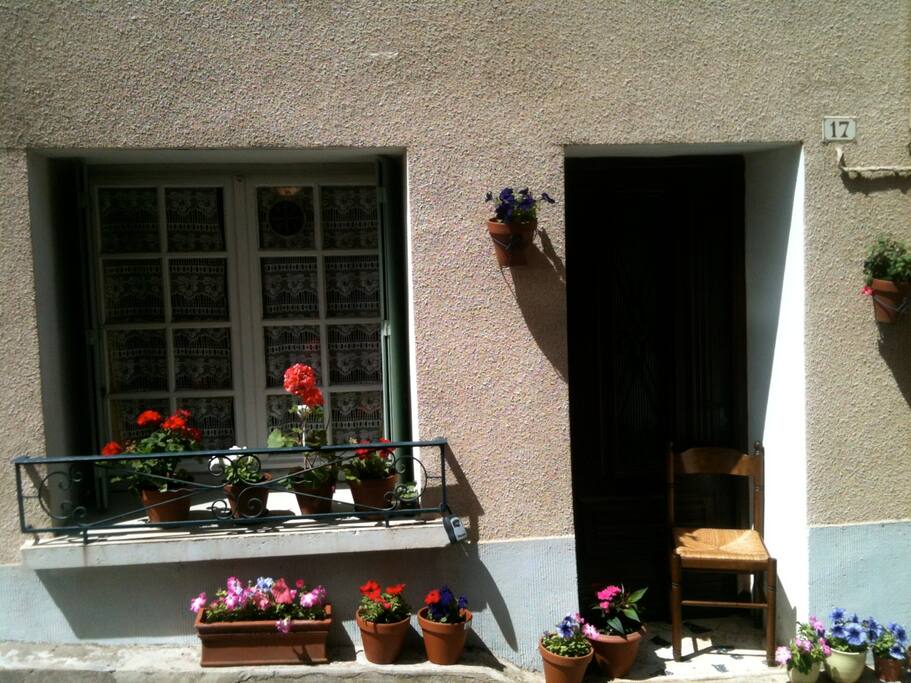 Watch the world go by from our sunny doorway
