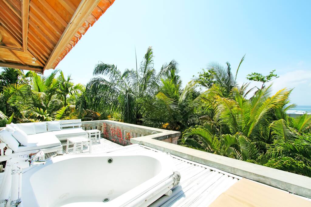Beautiful private views from the front of the villa