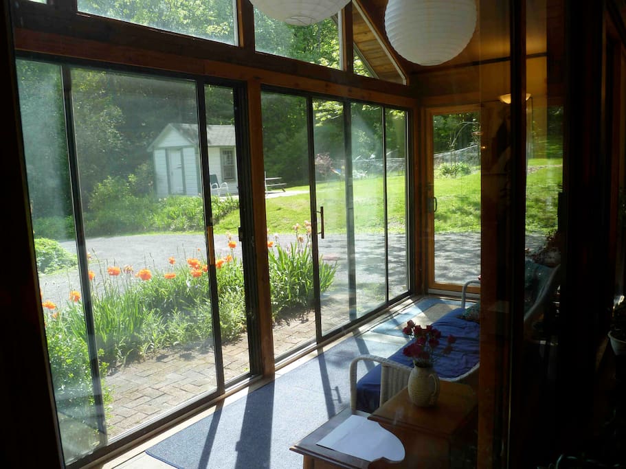 Sit on the porch and enjoy the view.