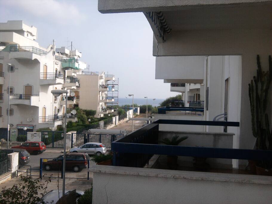 The sea view from the balcony of the double room