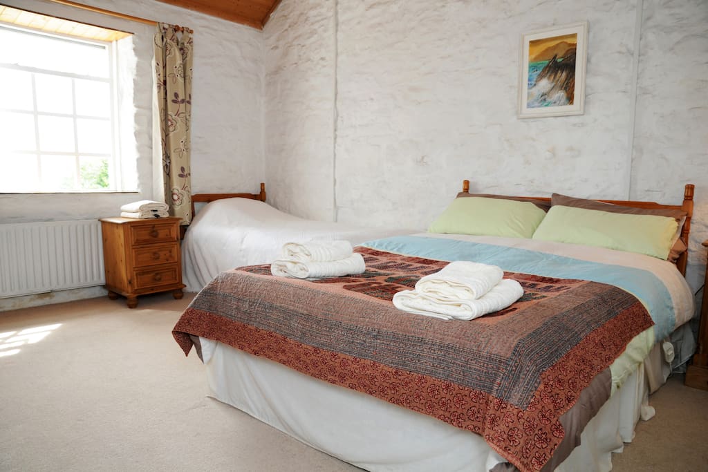 Another view of the main bedroom which has views of the Kerry Mountains near Killarney