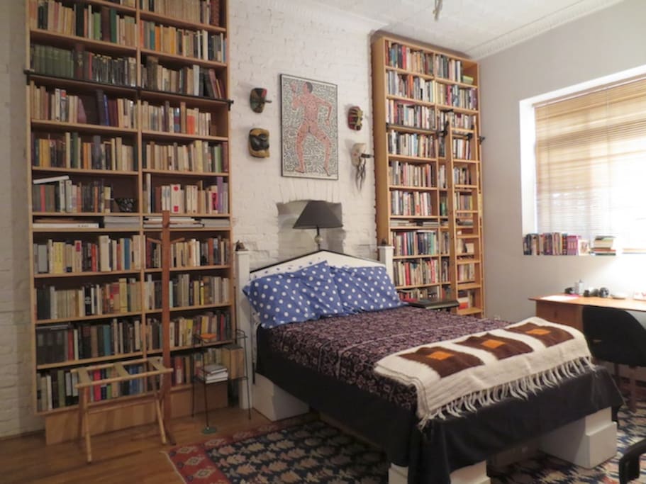 The spacious bedroom.