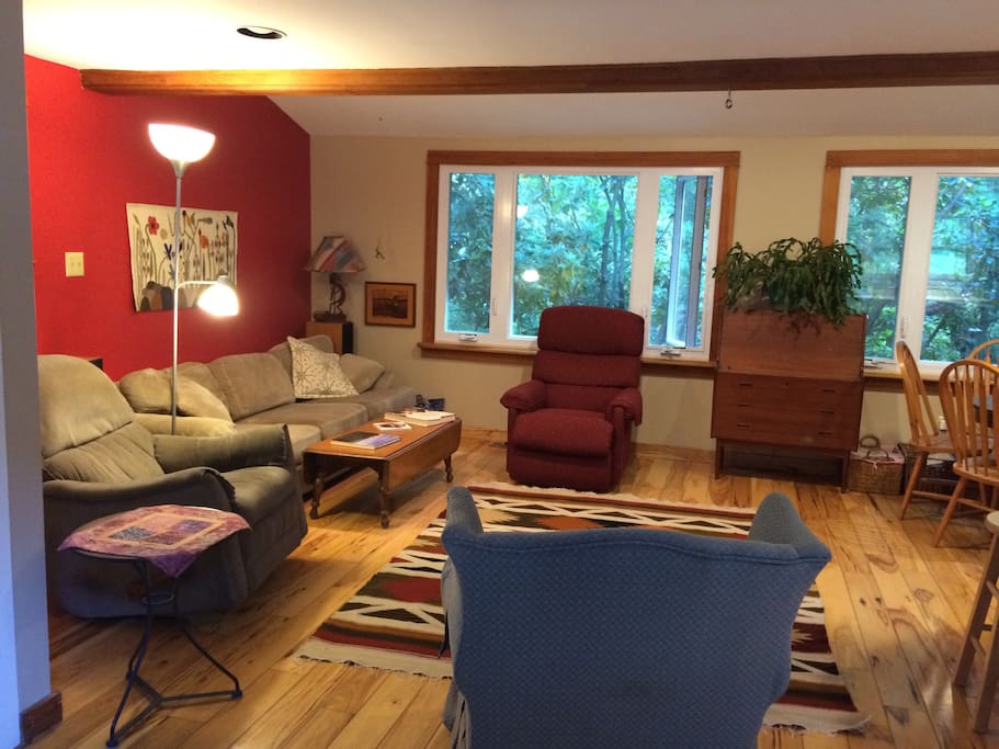Walk into the living part of the "Great Room"