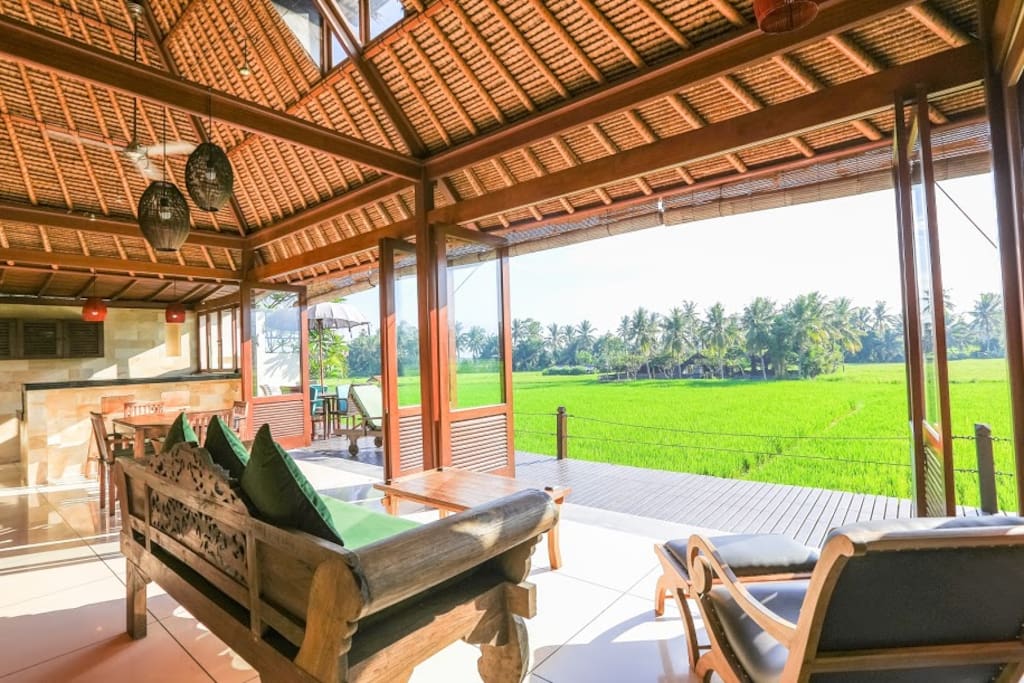 Stunning view from the villa