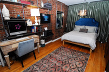 The Bright Boudoir -  Black & Brick